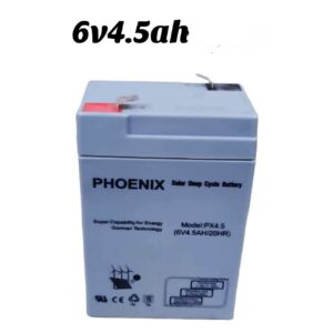 Pheonix 6v 4.5AH Deep Cycle Gel Solar Battery