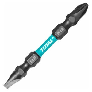 TOTAL Impact screwdriver  bits PH2+SL6.0*1.0 65mm