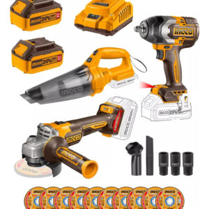INGCO Cordless 3 Pcs combo kit 20V
