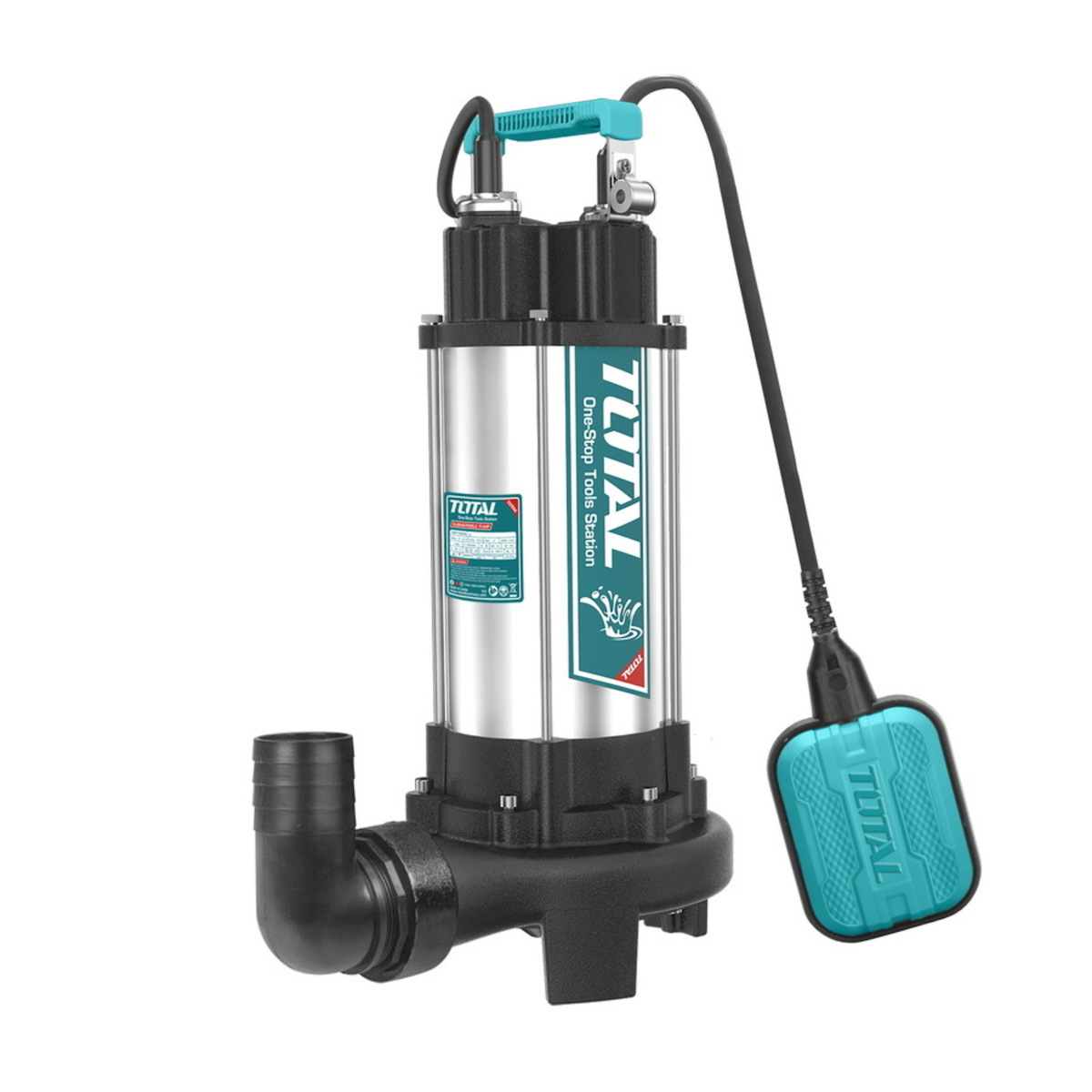 TOTAL INOX SEWAGE WATER SUBMERSIBLE PUMP WITH CUTTING BLADE 1500W TWP7150026
