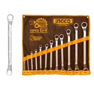 INGCO 12Pcs Offset ring spanner set Size:6-32mm