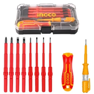 INGCO 10 Pcs interchangeable Insulated screwdriver set