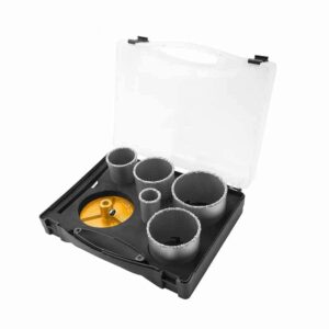Tolsen 7Pcs Carbide Hole Saw Set
