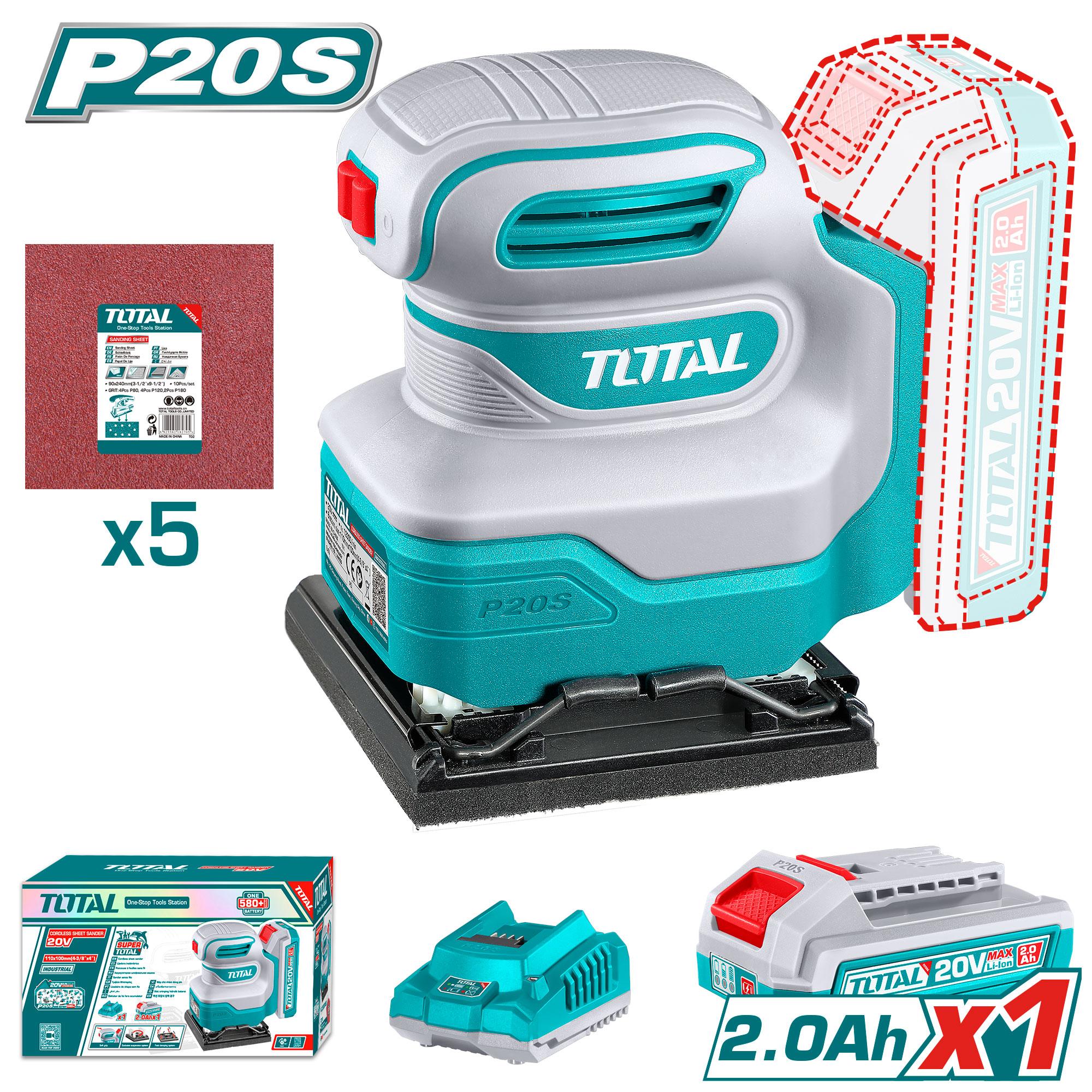 Total Cordless sheet sander 20v – Wings suppliers