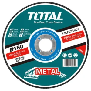 Total Abrasive metal grinding disc 180mm(