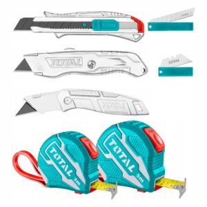 Total Measuring tape and utility knife set