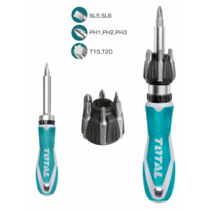 Total 8 Pcs ratchet screwdriver set