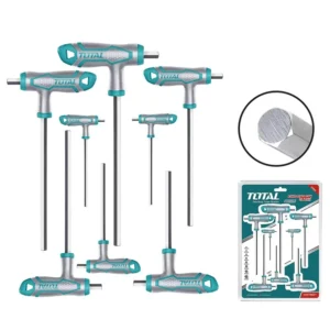 Total 8 Pcs T-handle hex wrench set