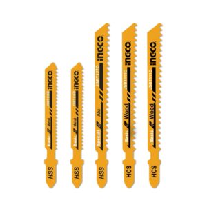 Ingco Jig saw blade set 5pcs