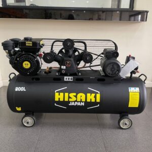 HISAKI JAPAN 2 IN 1 Air Compressor 200 Liters with Diesel Engine 8.5hp and Motor 3hp