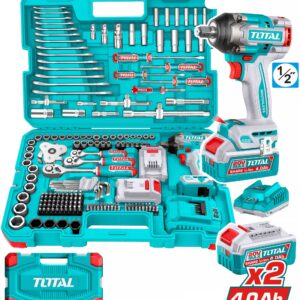 Total THKTHP41728 172 Pcs Cordless impact wrench tools set